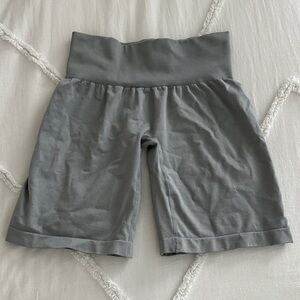 NVGTN Gray High-Rise Bike Shorts